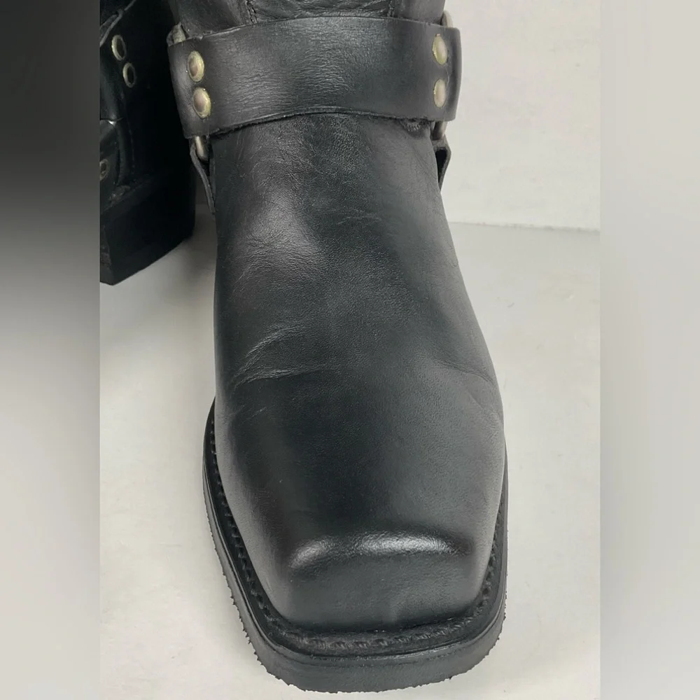 Vintage Santa Fe Harness Boots | USA Made | Men’s 9.5 D
